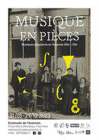 Affiche exposition Musique en pièces