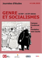 JE genre et socialismes affiche